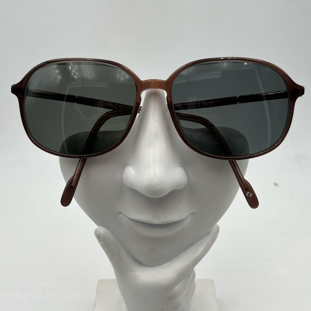 Vintage Clearvision Brown Oval Sunglasses Frames